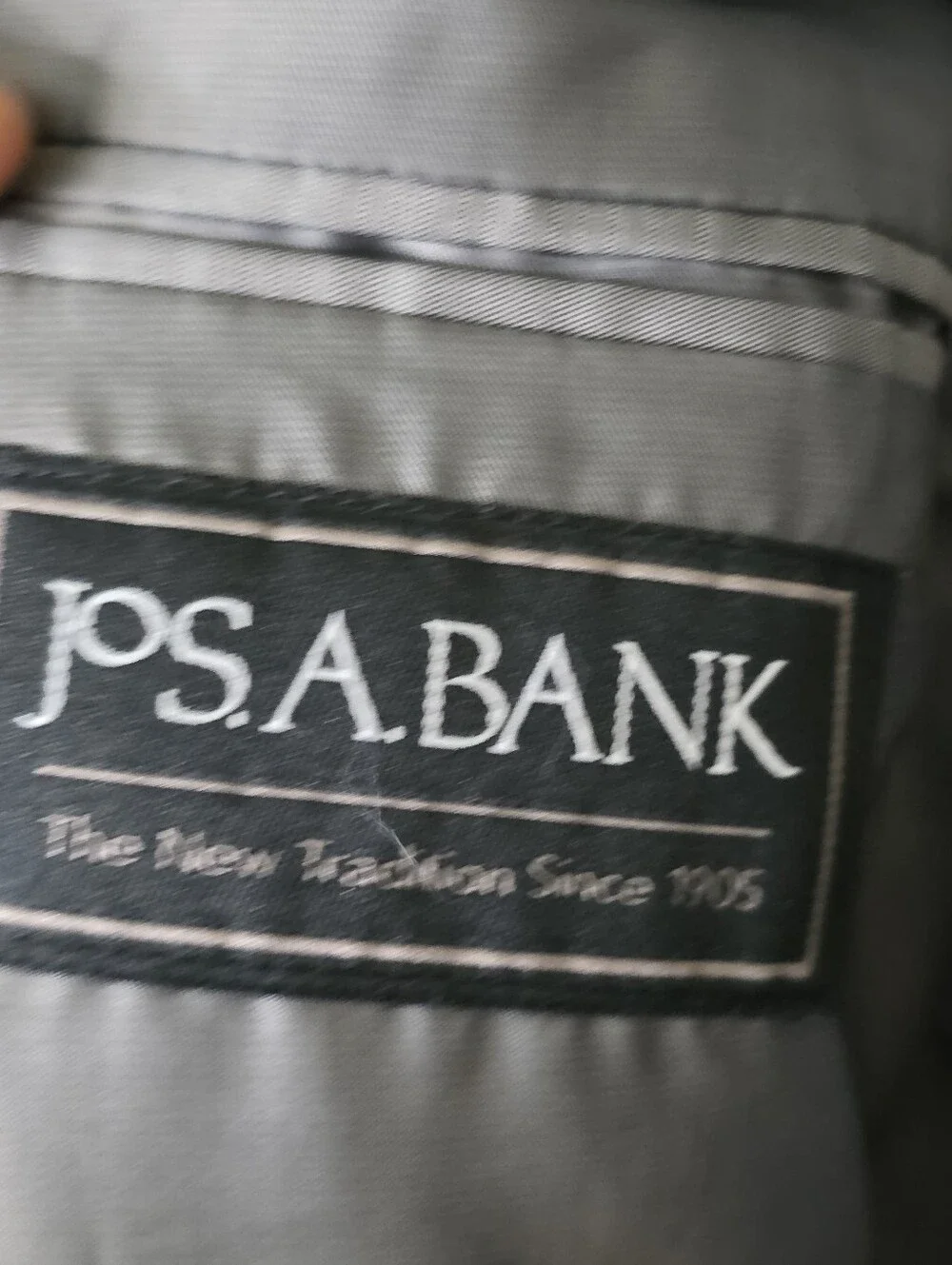 Jos A Bank Executive Gray 100% Wool Blazer Sport Coat 52R 2 Button Men Career
